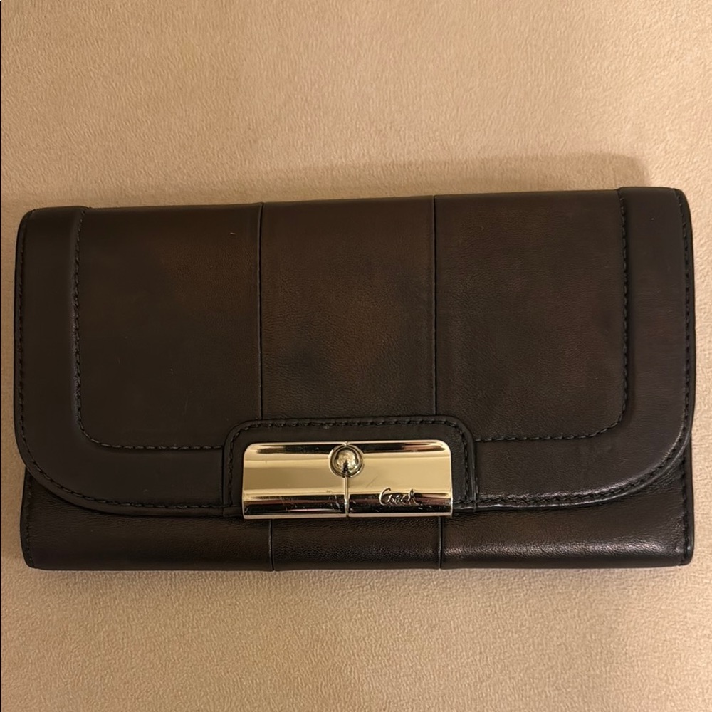 Coach Black Leather Wallet